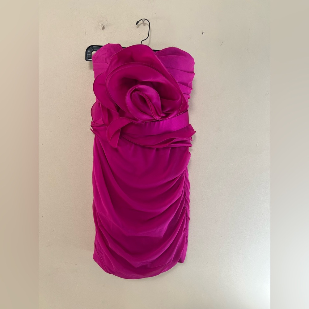 Marchesa Notte  Pink Strapless Dress